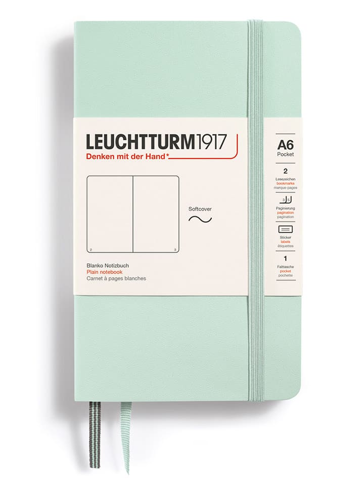 LEUCHTTURM1917 Notatnik w kolorze miętowym - A6 rozmiar: onesize