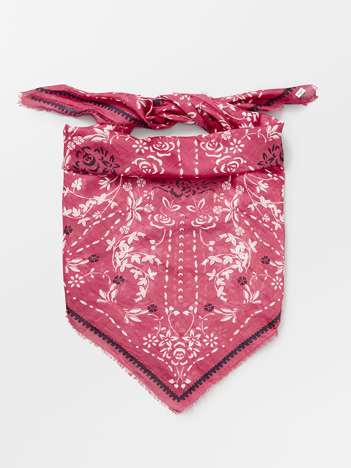 Becksöndergaard Chusta "Nassilia" w kolorze różowym - 130 x 130 cm rozmiar: onesize