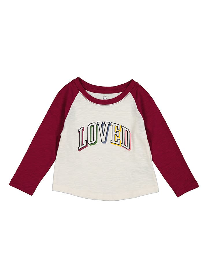 GAP Koszulka w kolorze kremowo-czerwonym rozmiar: 110