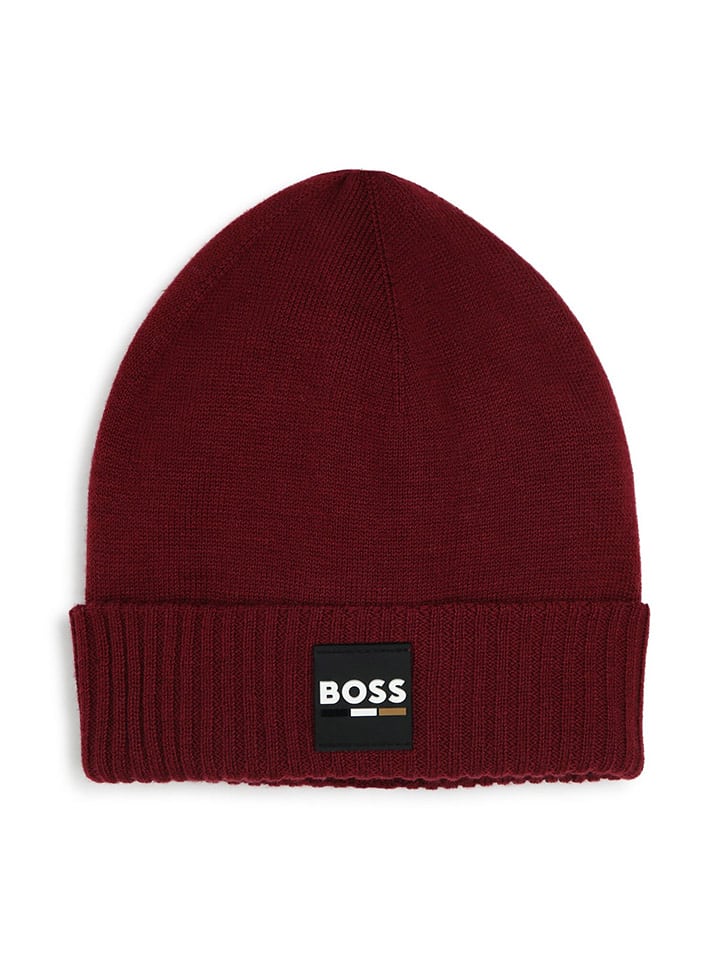 Hugo Boss Kids Czapka w kolorze czerwonym rozmiar: 116-152