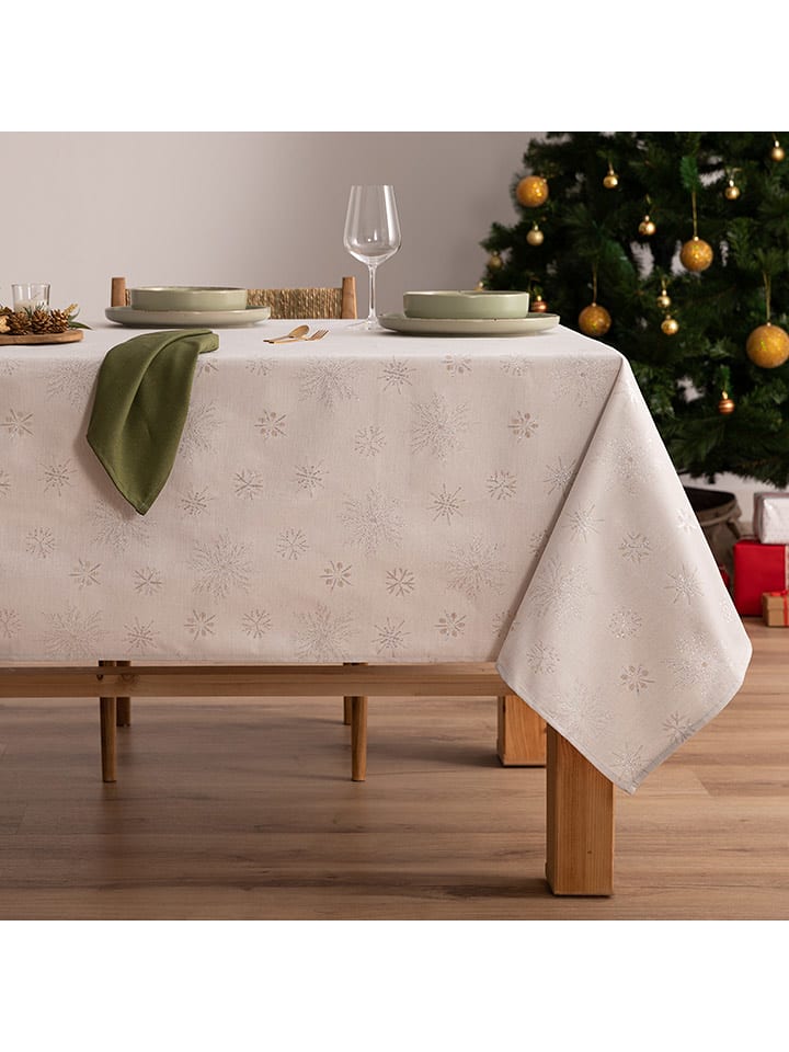 Mint Rugs Obrus "Christmas Glory" w kolorze biało-czerwonym rozmiar: 155x200 cm