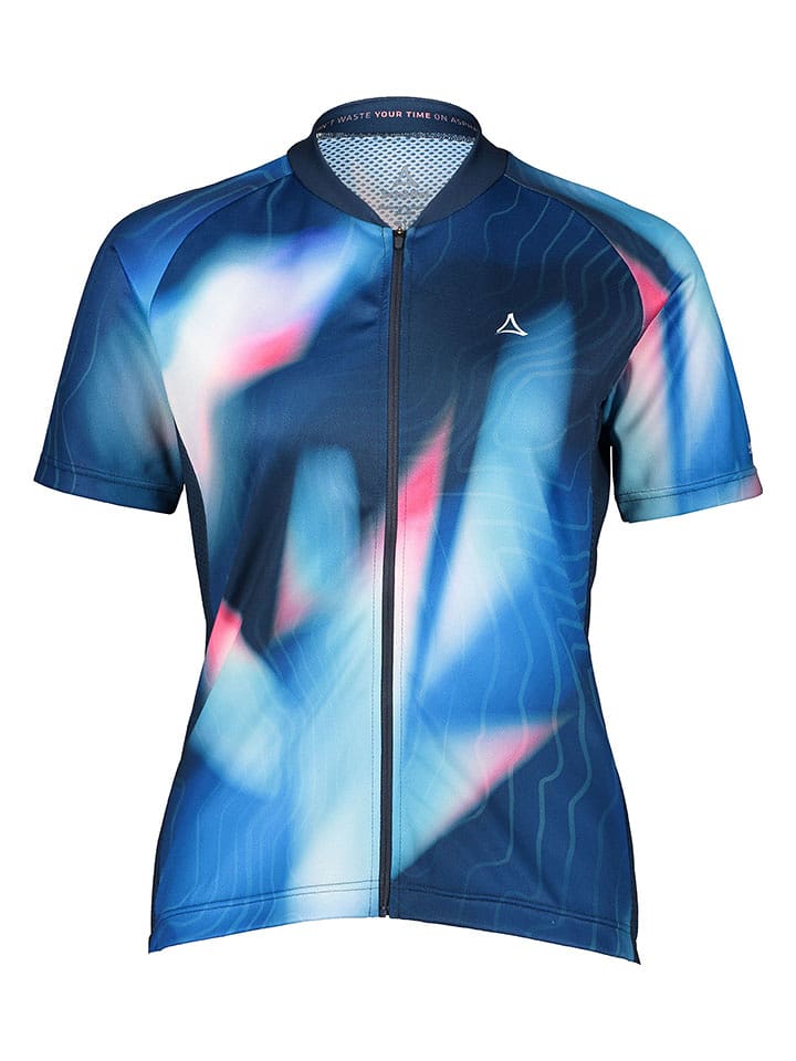 Schöffel Koszulka "Vertine" w kolorze niebieskim ze wzorem rozmiar: 42