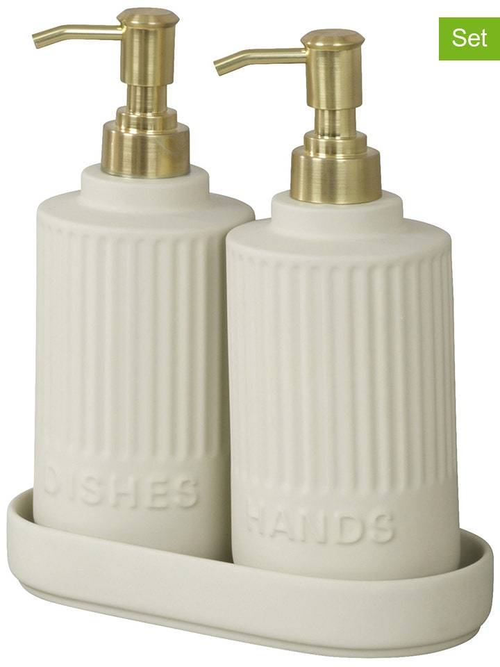 Wenko 3-częściowy zestaw w kolorze kremowym rozmiar: onesize