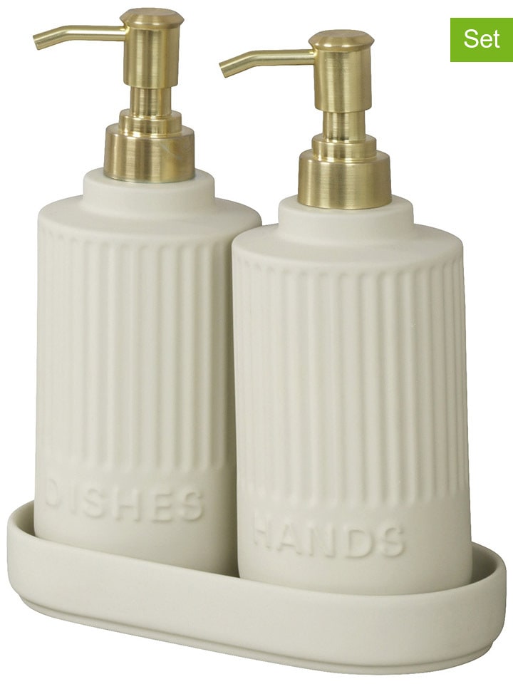 Wenko 3-częściowy zestaw w kolorze kremowym rozmiar: onesize