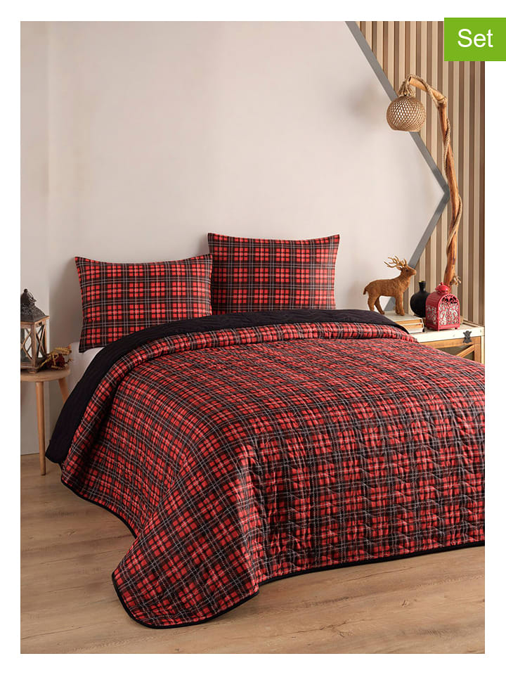 Elizabed 3-częściowy zestaw w kolorze czerwonym rozmiar: 240x220 cm