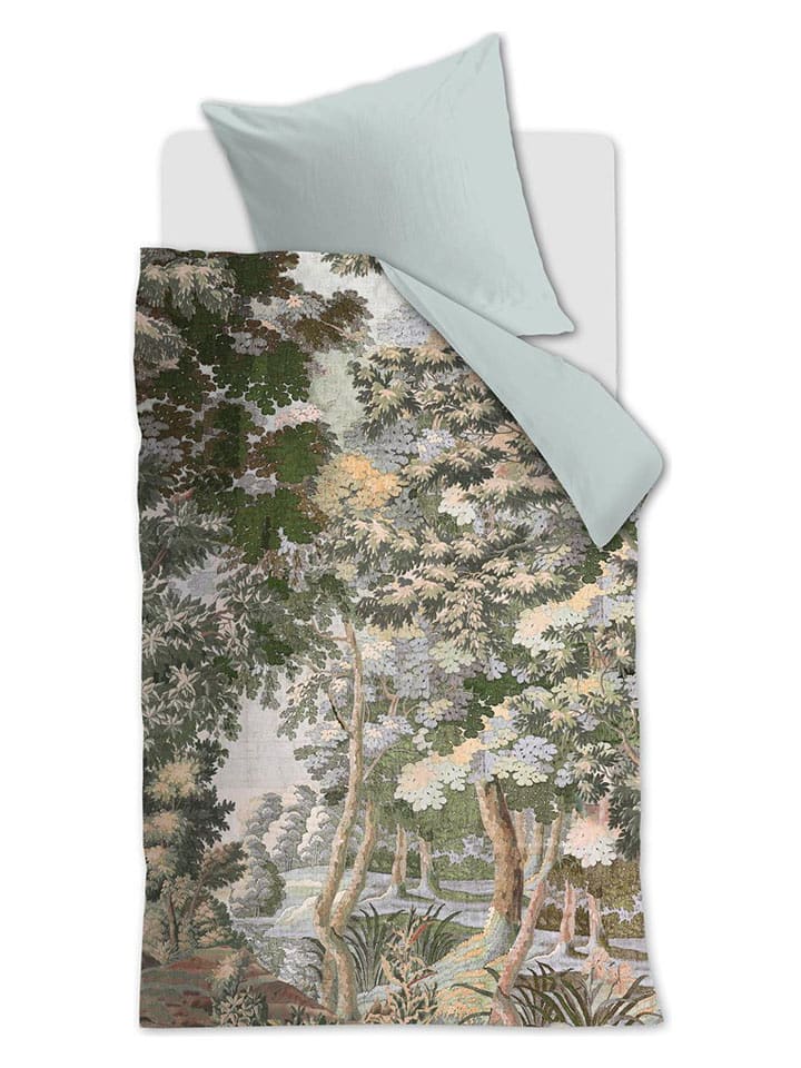 At Home Komplet pościeli "From Afar" w kolorze błękitnym ze wzorem rozmiar: 135x200 cm