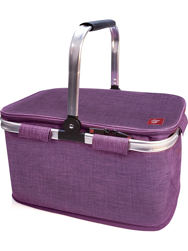 IRIS Barcelona Termiczny kosz piknikowy w kolorze fioletowym - 43 x 27 x 24 cm rozmiar: onesize