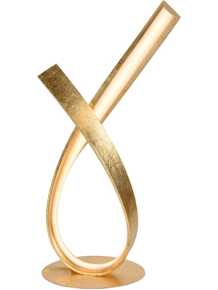 LeuchtenDirekt Lampa stołowa LED w kolorze złotym - 17 x 38,5 x 15 cm rozmiar: onesize