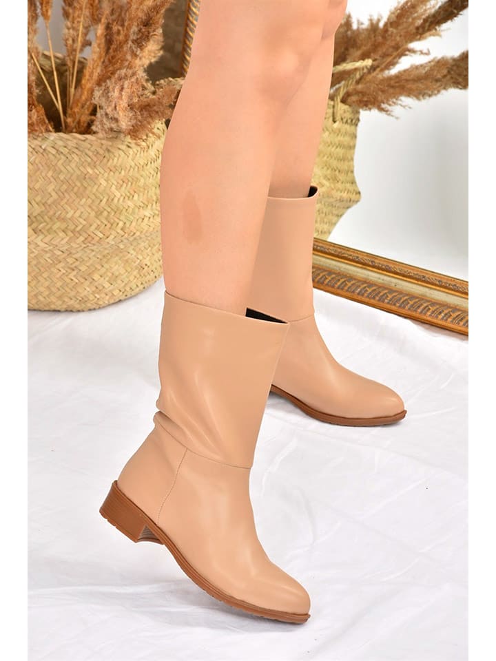 Gerois Botki w kolorze cielistym rozmiar: 38