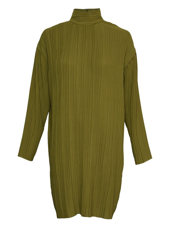 MOSS COPENHAGEN Sukienka "Bevin" w kolorze khaki rozmiar: L