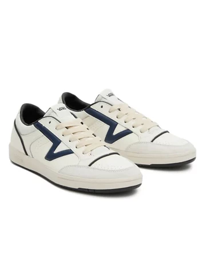 Vans Skórzane sneakersy "Lowland" w kolorze kremowym rozmiar: 40