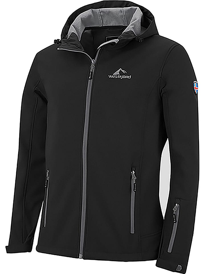 Westfjord Kurtka softshellowa "Eldfjall" w kolorze czarnym rozmiar: 3XL