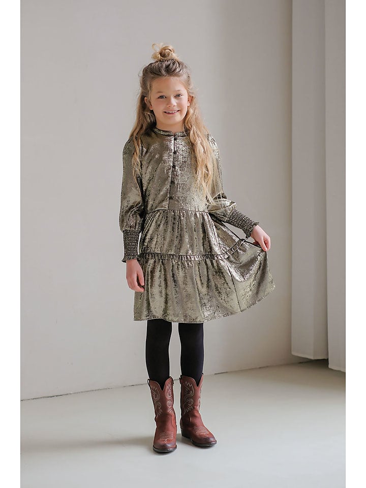 Like Flo Sukienka w kolorze złotym rozmiar: 140