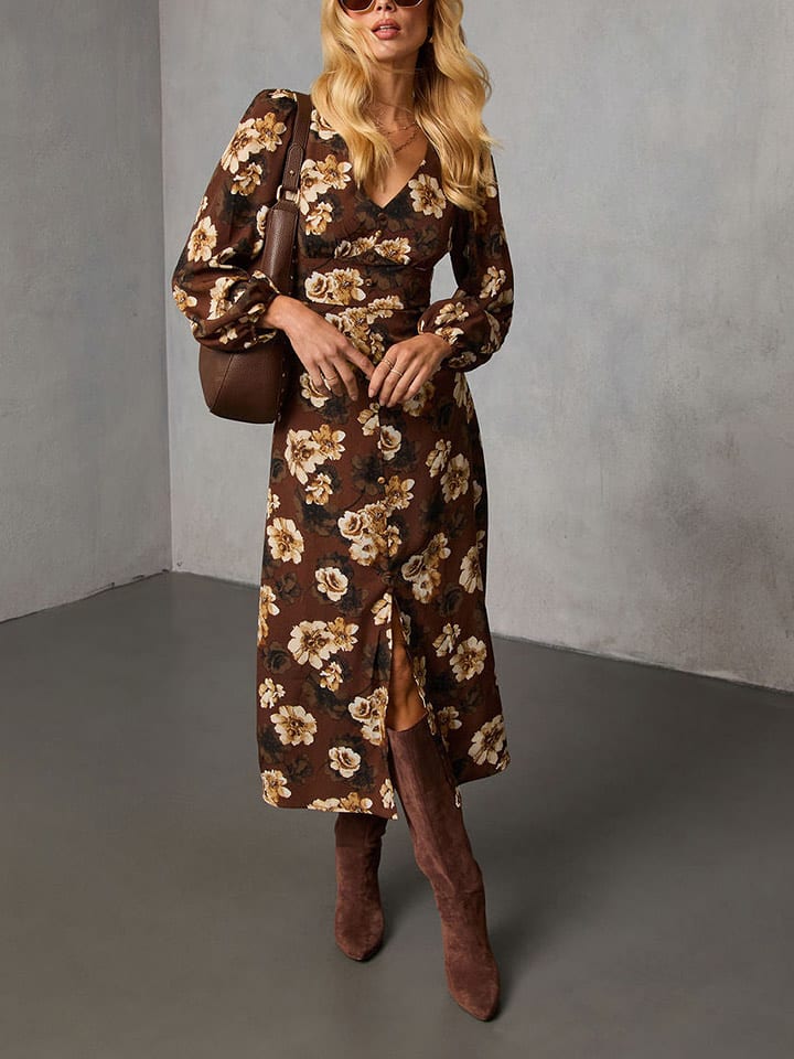 Milan Kiss Sukienka w kolorze brązowym rozmiar: XL