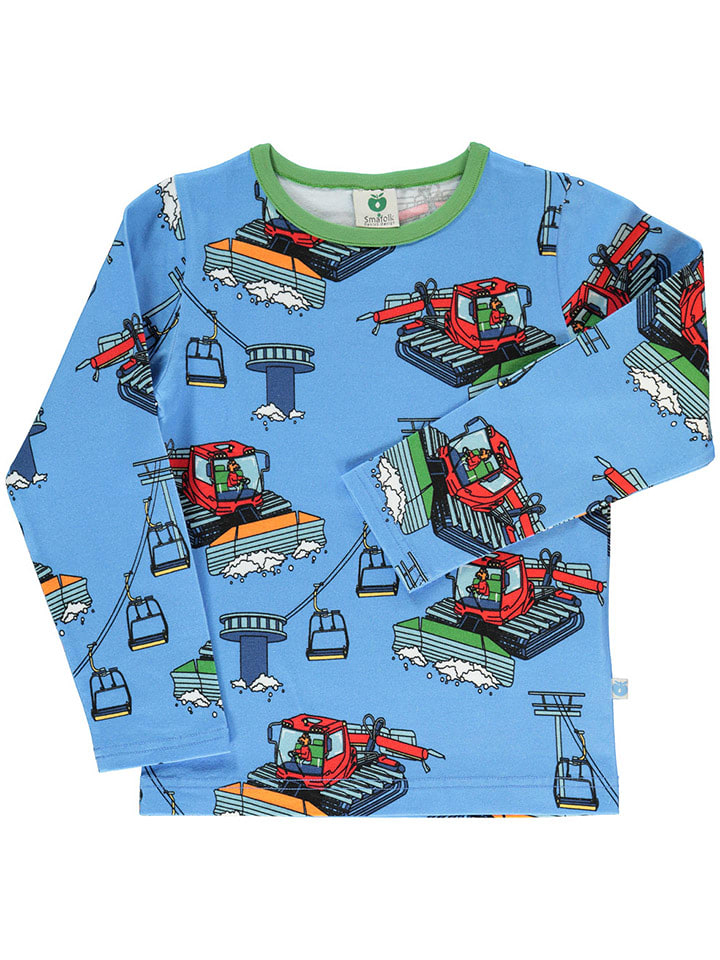 Småfolk Koszulka w kolorze niebieskim ze wzorem rozmiar: 110/116