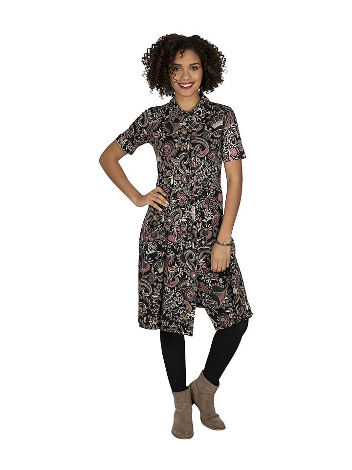 Aller Simplement Sukienka w kolorze czarno-beżowym rozmiar: 36/38