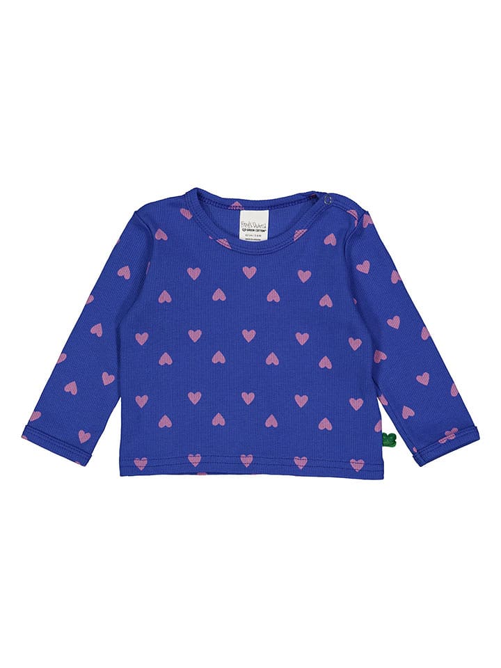 Fred´s World by GREEN COTTON Koszulka "Heart" w kolorze niebieskim rozmiar: 98