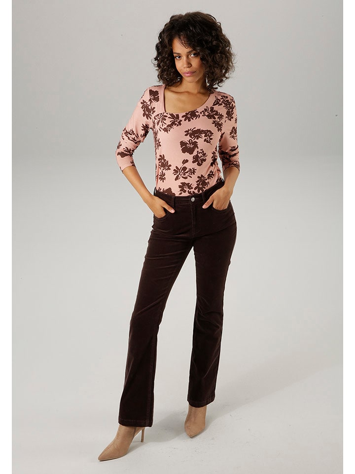 Aniston Koszulka w kolorze jasnoróżowo-brązowym rozmiar: 42