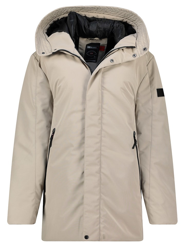 Geographical Norway Parka "Bagage" w kolorze beżowym rozmiar: M