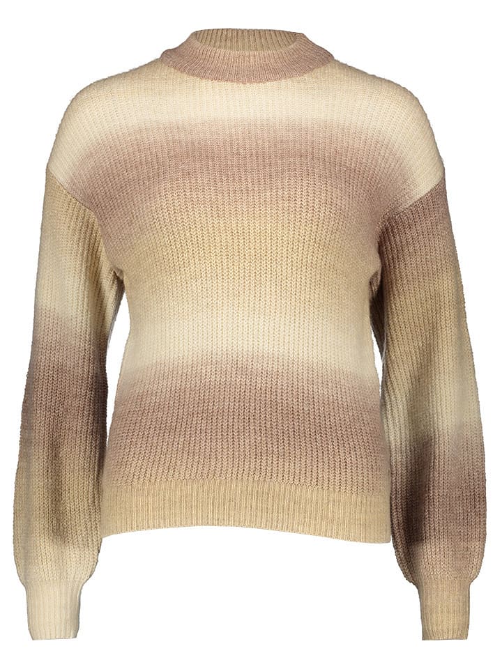 Garcia Sweter w kolorze beżowo-brązowym rozmiar: XL