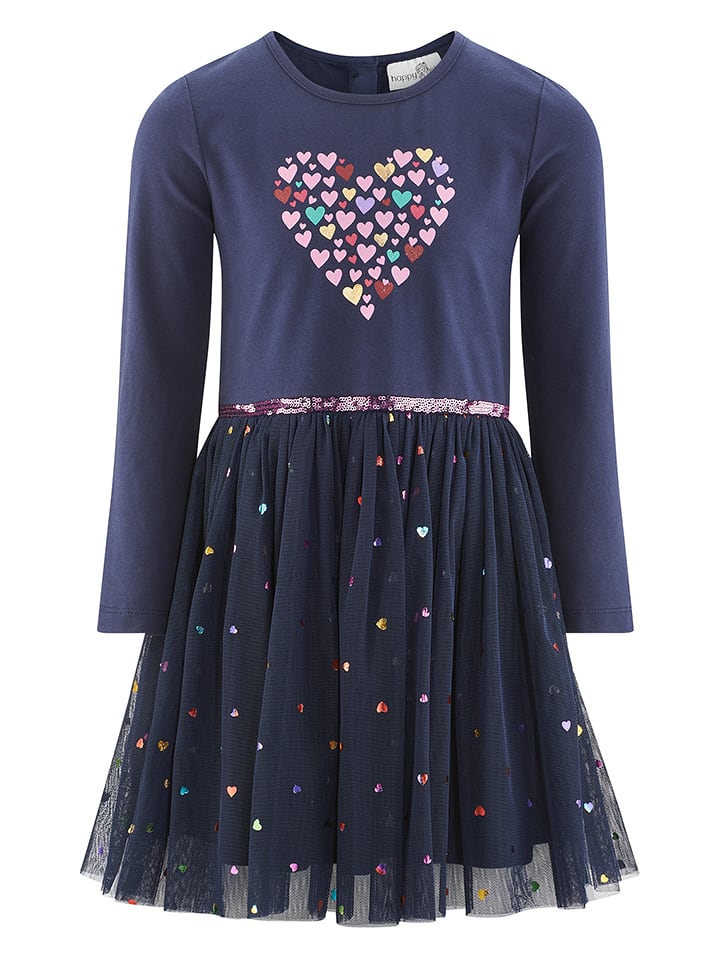 happy girls by Eisend Sukienka w kolorze granatowym rozmiar: 146