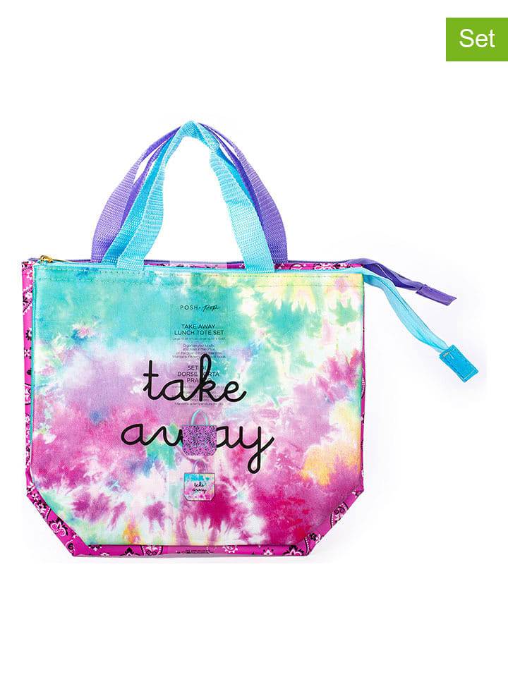 Tri-Coastal Design Torby termiczne (2 szt.) w kolorze różowym ze wzorem - 29 x 32 cm rozmiar: onesize