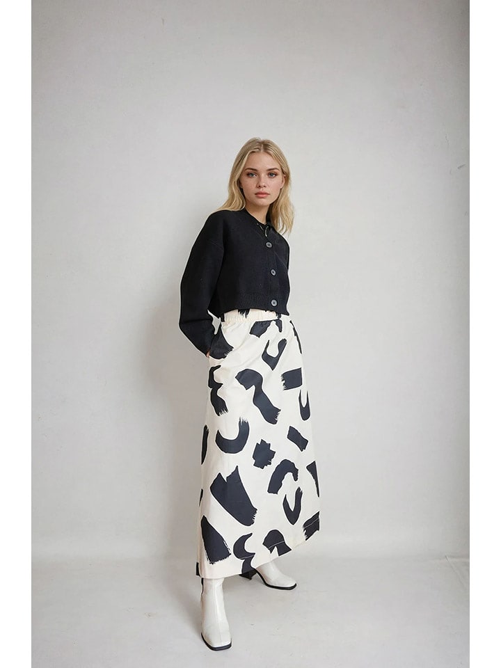 Monki Spódnica w kolorze białym rozmiar: M