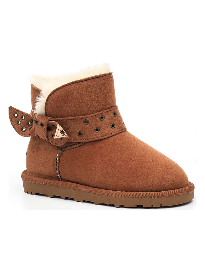 ISLAND BOOT Botki zimowe "Erikana" w kolorze jasnobrązowym rozmiar: 33