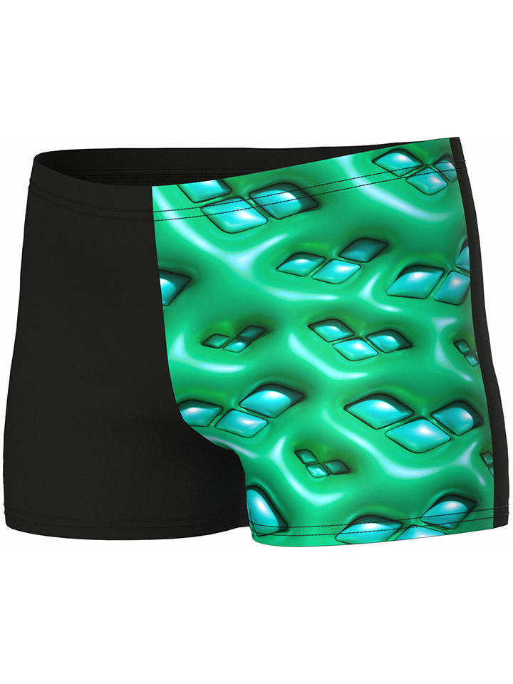 Arena Kąpielówki w kolorze czarno-zielonym rozmiar: 140