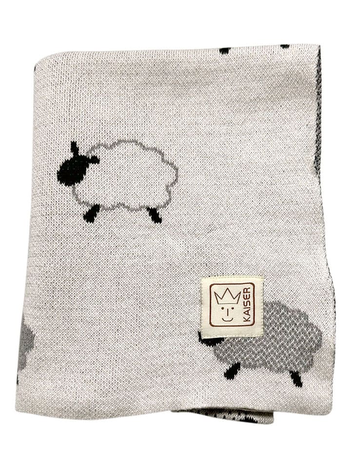 Kaiser Naturfellprodukte Kocyk niemowlęcy "Sheep" w kolorze kremowym - 100 x 80 cm rozmiar: onesize