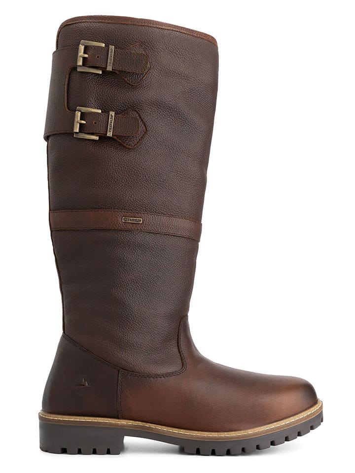 TRAVELIN' Skórzane kozaki "Kodiak" w kolorze brązowym rozmiar: 41