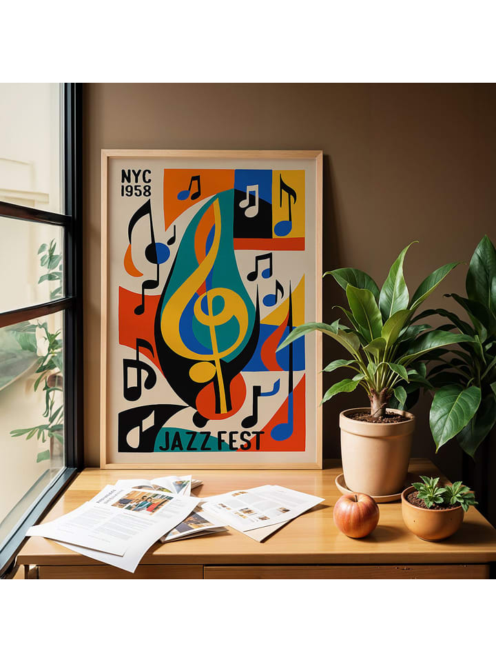 Wallity Druk artystyczny w ramce rozmiar: 35x45 cm