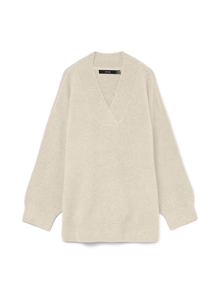 Vero Moda Sweter w kolorze beżowym rozmiar: L