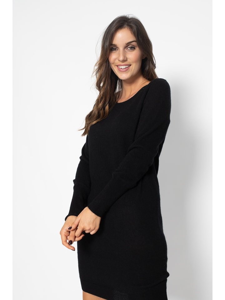 Perfect Cashmere Kaszmirowa sukienka "Molli" w kolorze czarnym rozmiar: XXL