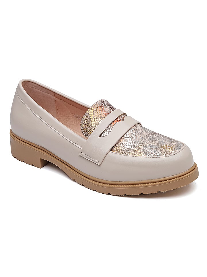 Sixth Sens Mokasyny w kolorze beżowym rozmiar: 41