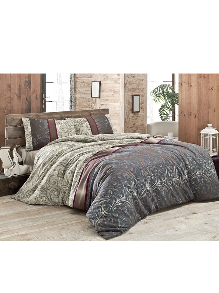 Colorful Cotton Narzuta w kolorze brązowo-kremowo-szarym rozmiar: 240x220 cm