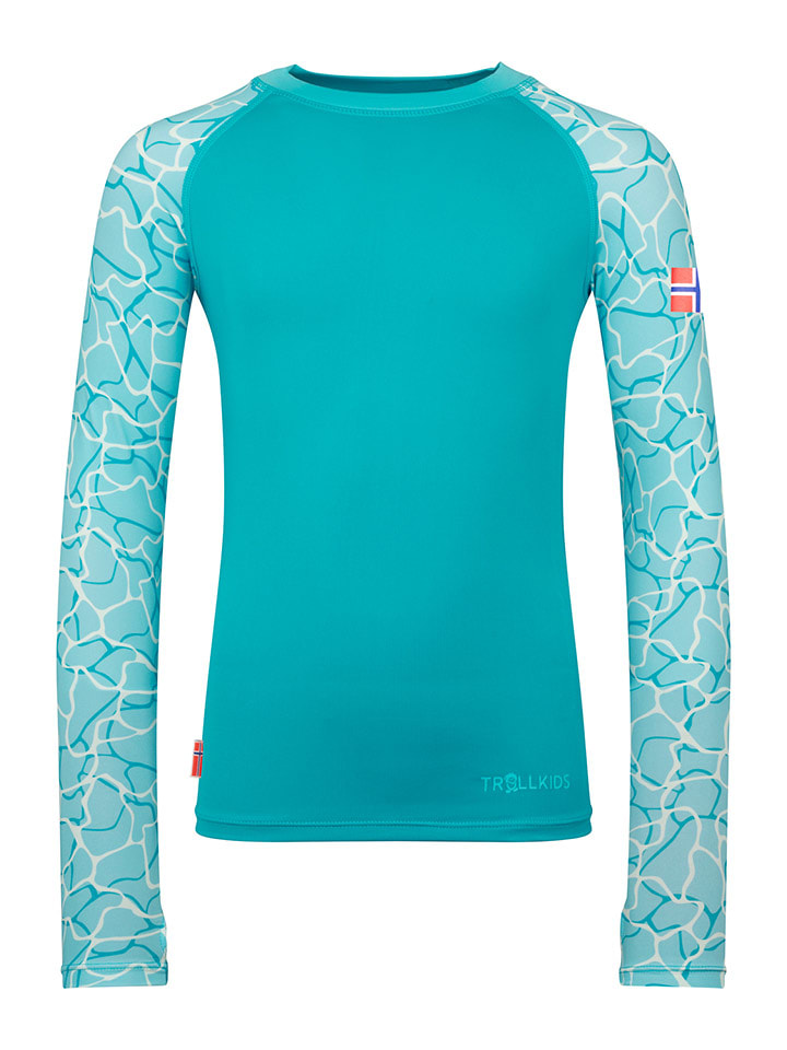 Trollkids Koszulka kąpielowa "Haukland" w kolorze błękitnym rozmiar: 110