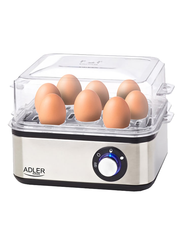Adler Urządzenie "AD 4486" w kolorze srebrnym do gotowania jajek rozmiar: onesize