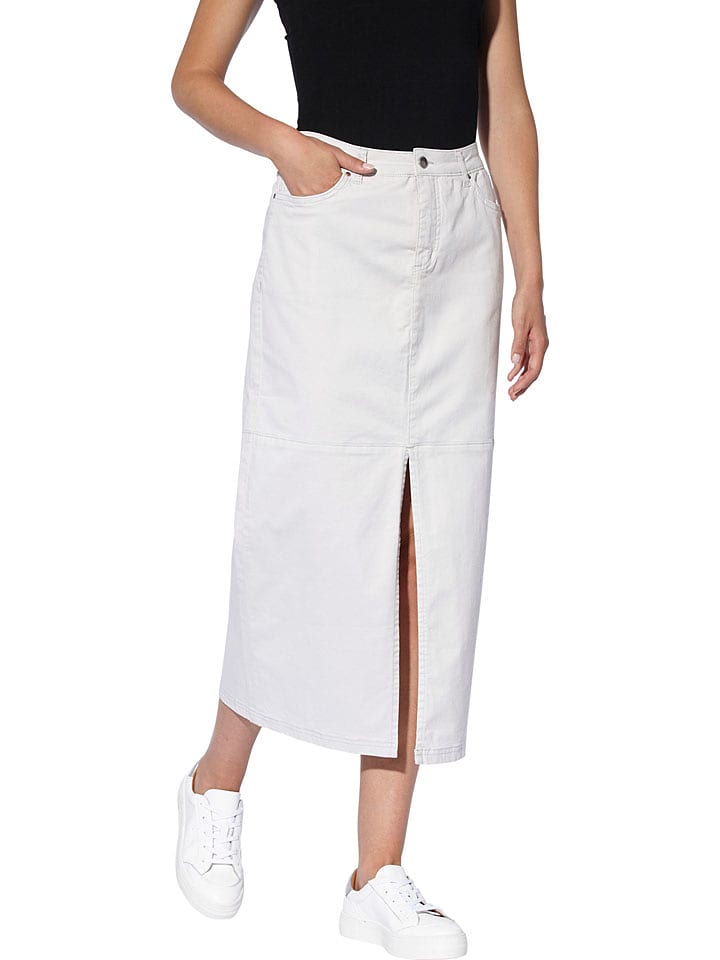 Heine Spódnica dżinsowa w kolorze białym rozmiar: 38