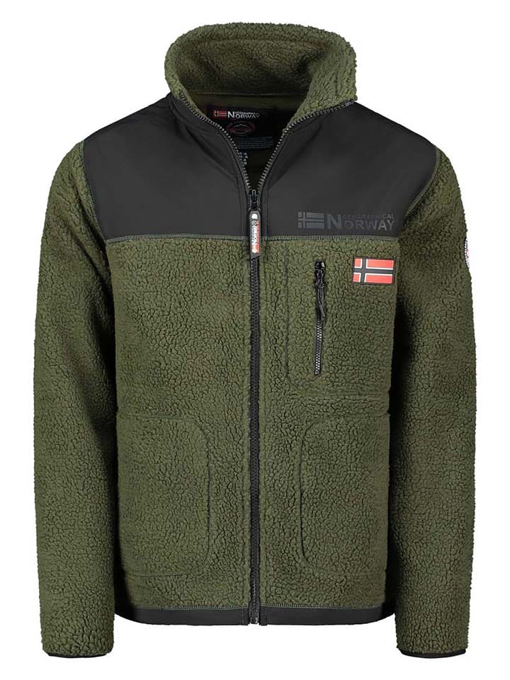 Geographical Norway Kurtka polarowa "Tuvalu" w kolorze khaki rozmiar: XXL