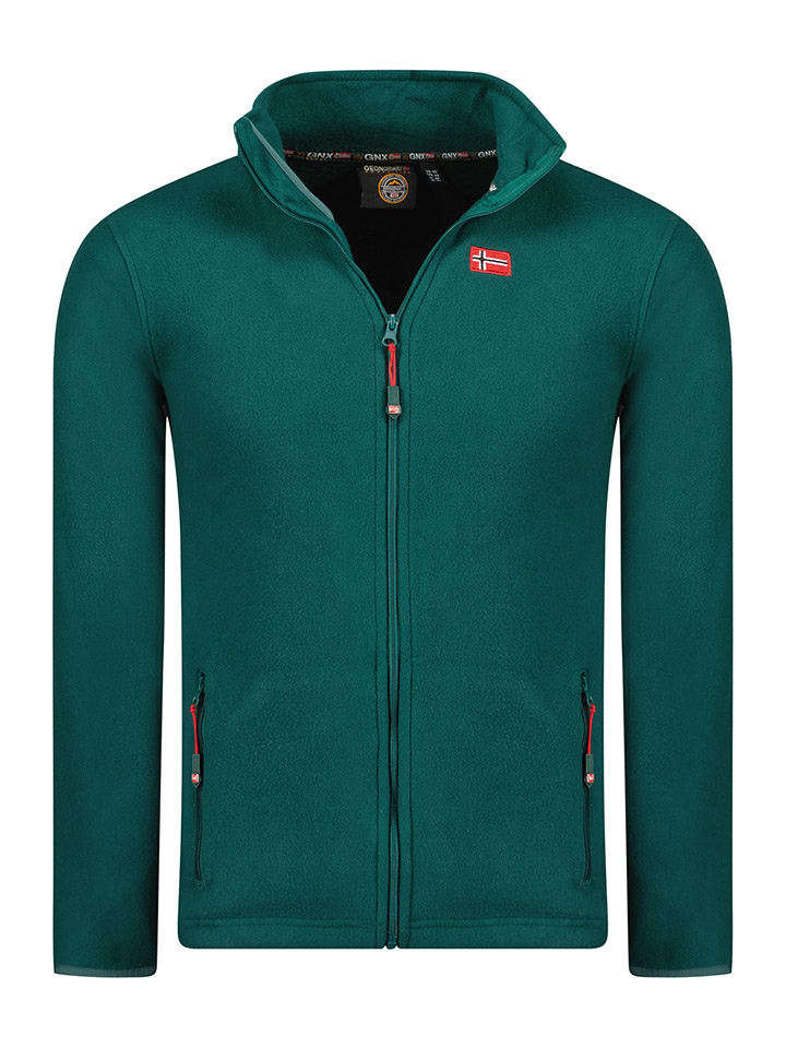 Geographical Norway Kurtka polarowa "Ulysse" w kolorze zielonym rozmiar: S