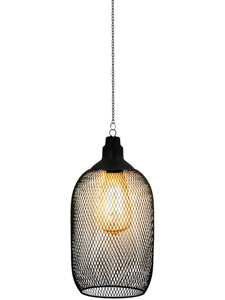 Inkazen Lampa wisząca LED w kolorze czarnym - 30 cm - Ø 15 cm rozmiar: onesize