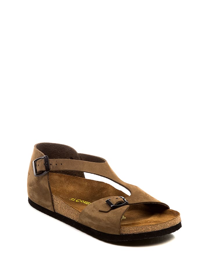 Comfortfusse Skórzane sandały w kolorze jasnobrązowym rozmiar: 38