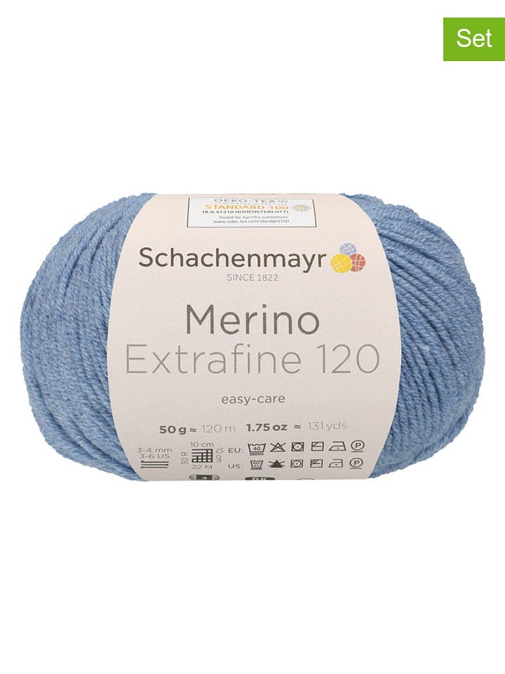 Schachenmayr since 1822 Przędza wełniana (10 szt.) w kolorze niebieskim - 10 x 50 g rozmiar: onesize