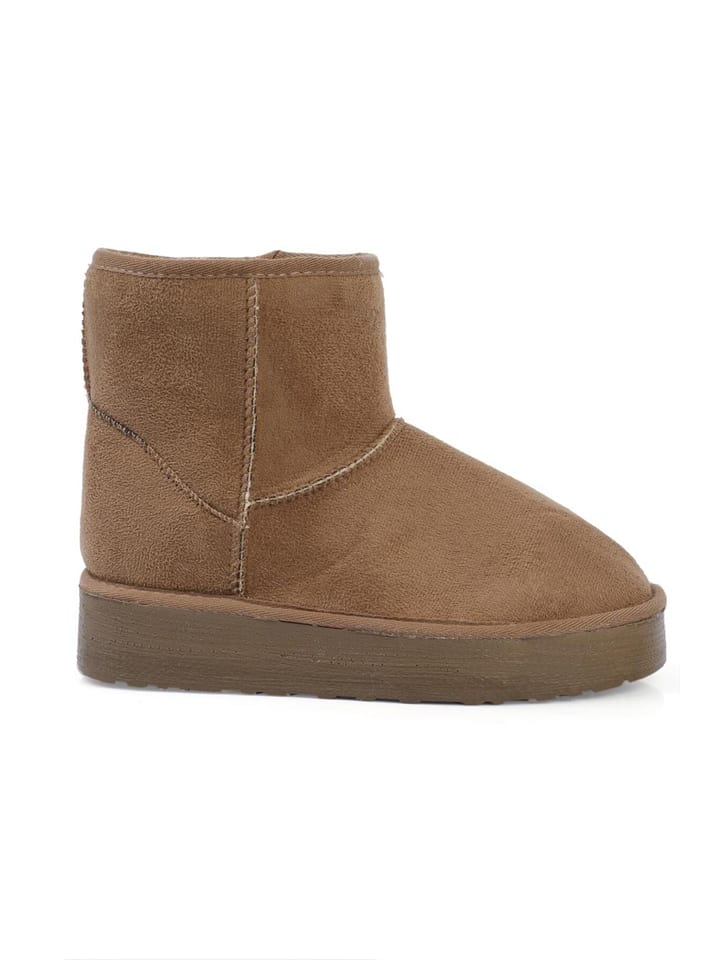 trendyol Botki zimowe w kolorze jasnobrązowym rozmiar: 40