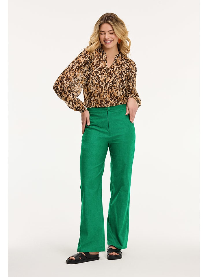 SHIWI Bluzka "Isa" w kolorze jasnobrązowo-brązowym rozmiar: M