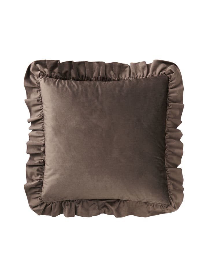 Ellos Home Poszewka "Nora" w kolorze brązowym na poduszkę rozmiar: 50x50 cm