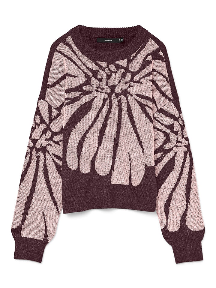 Vero Moda Sweter w kolorze bordowym rozmiar: M