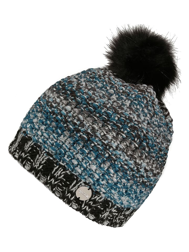 Regatta Czapka "Frosty Hat V" w kolorze niebiesko-czarno-szarym rozmiar: onesize