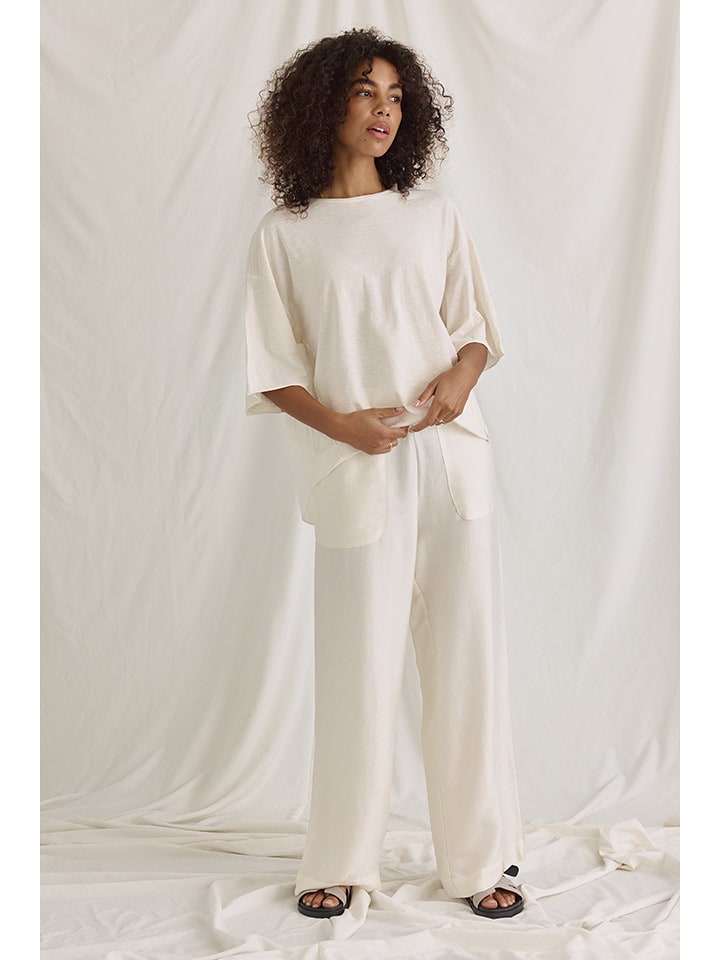 Cotton Candy Koszulka "Noelani" w kolorze kremowym rozmiar: M